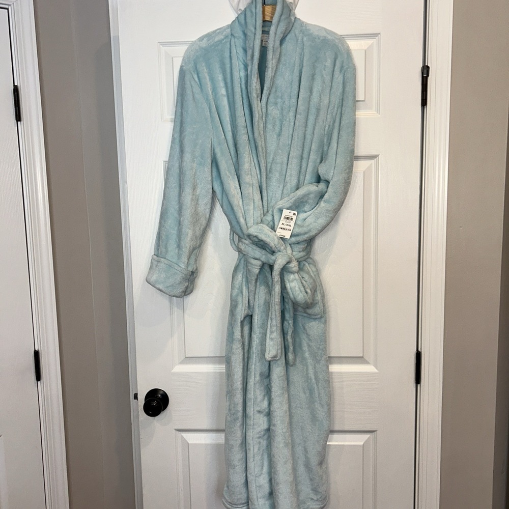 NWT Charter Club Super Soft Wrap Robe Blue Caribe | Iced-Aqua‎ | XL/XXL Gift